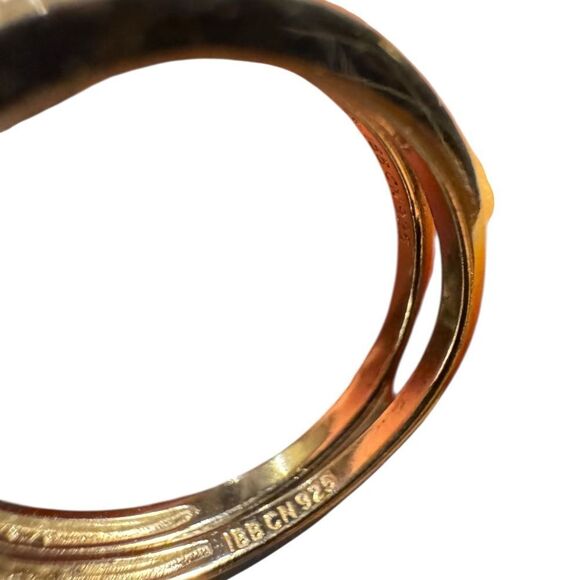 Giani Bernini Sterling Silver Elegant crystal Band size 8- set of 2 bands - Picture 5 of 5